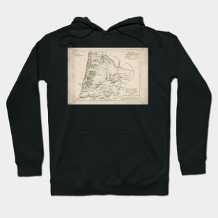 Old Map - Vintage - Landes Department Hoodie